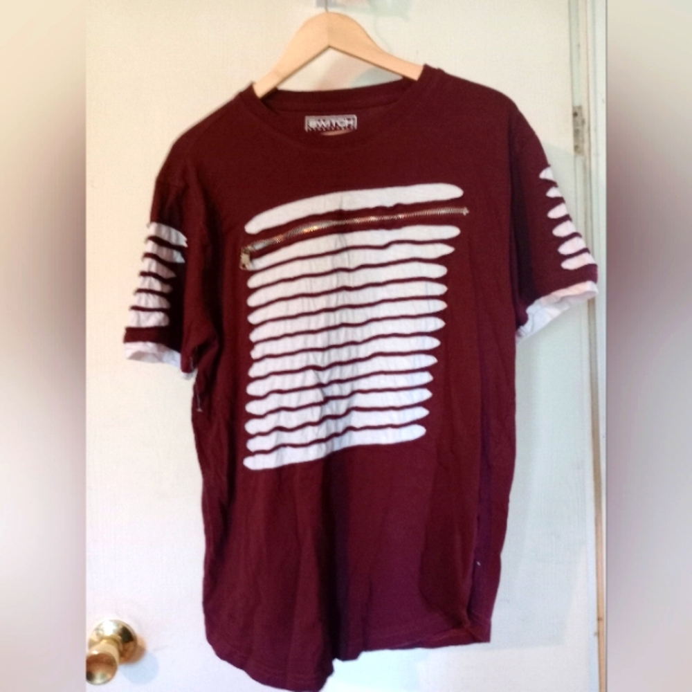 SWITCH REMARKABLE Zipper TShirt‎ Sz. XL